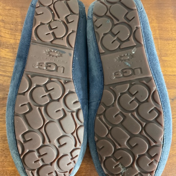 UGG Women's Dakota Slate Blue Suede Slippers Moccasins 5612 Shoes Size 8 - Picture 7 of 7